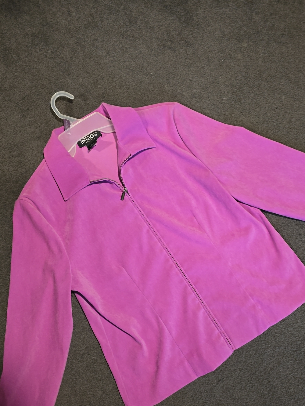 Briggs New York Women's Bright Pink Zip Jacket